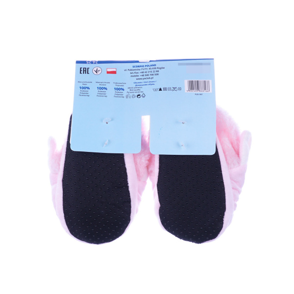 Тапочки YO! Единорог, флис, р.24-25, розовый (OB-045/GIRL/24-25) - Pampik - 3