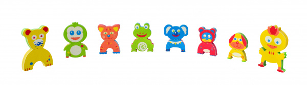 Аквапазли Baby Great Смішні тварини, 8 іграшок (GB-FM8B) - Pampik - 5