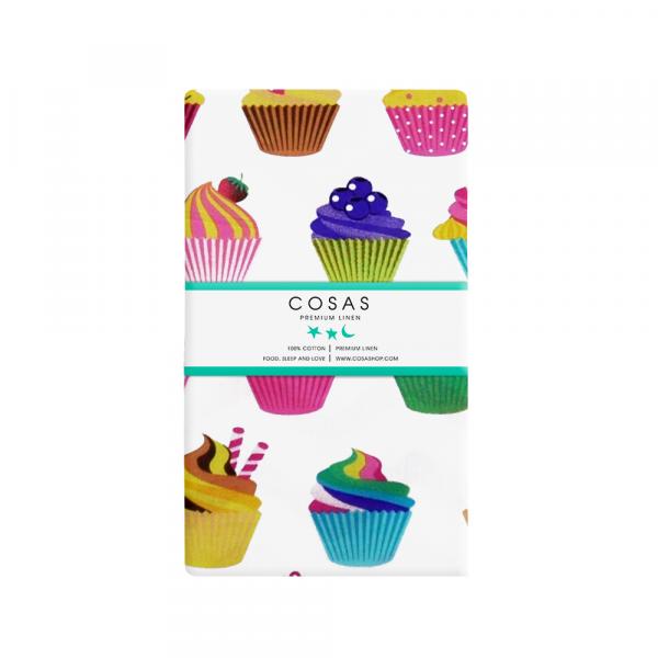 Комплект постільної білизни Cosas Тістечка, бязь, 140х110 см, білий - Pampik - 3