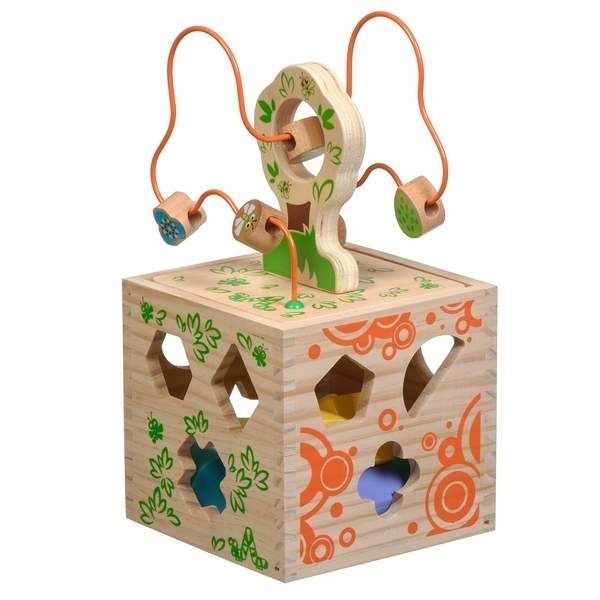 Развивающая игрушка Игрушки из дерева Логический кубик (Д014) - Pampik - 2