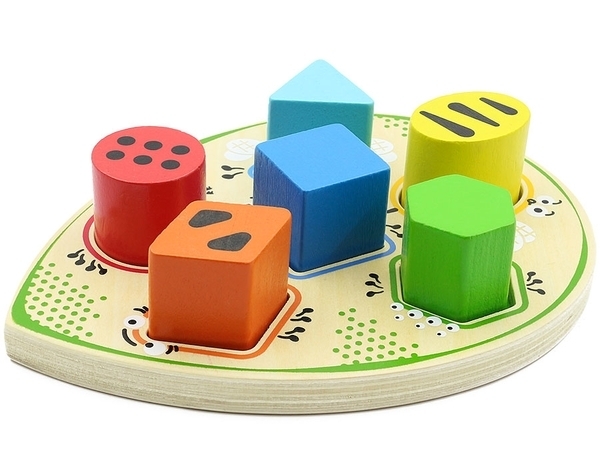 Розвиваюча іграшка-сортер Іграшки з дерева Веселі жуки (Д409) - Pampik