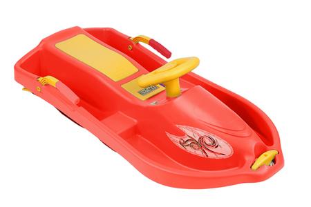 

Санки с рулем Plastkon Snow boat, красный (41106602