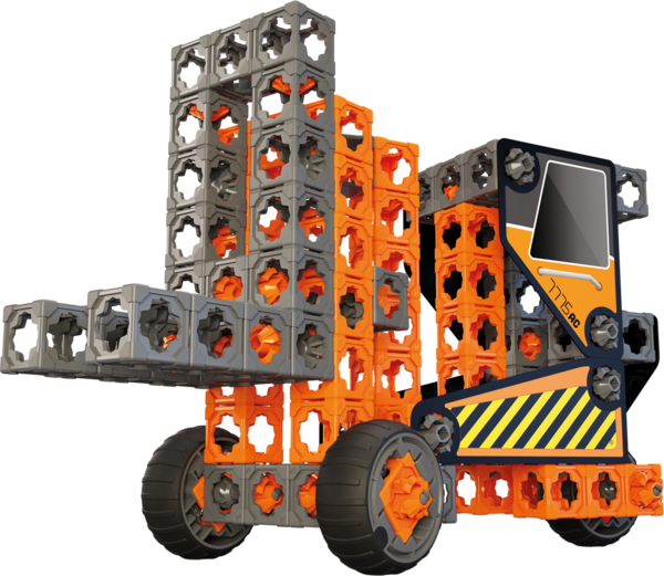 Конструктор Twickto Constr 1 Кран, навантажувач, екскаватор, 134 деталі (15073822) - Pampik - 3