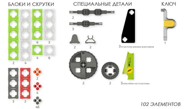 Конструктор Twickto Farm 1 Комбайн, трактор, навантажувач, 102 деталі (15073825) - Pampik - 5