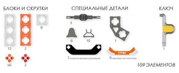 Конструктор Twickto Characters 1 Роботы, 109 деталей (15073827) - Pampik - 6