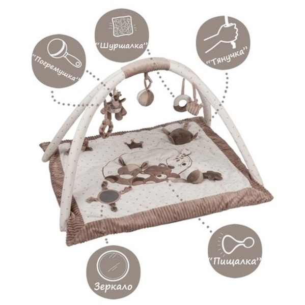 Розвиваючий килимок з дугами Nattou Макс, Ноа і Том (777315) - Pampik - 8
