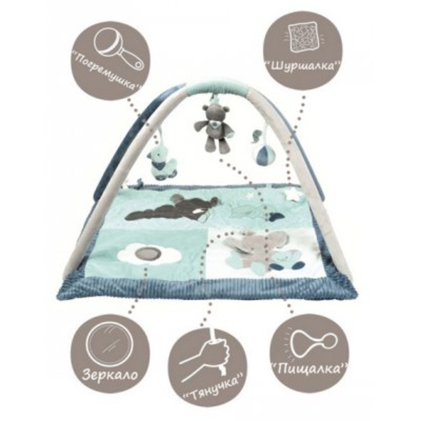 Розвиваючий килимок з дугами Nattou Джек, Юлій і Нестор (843263) - Pampik - 3