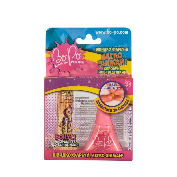 Набір косметики BoPo, блиск для губ з рожевим лаком для нігтів (WT8155210-1) - Pampik - 2
