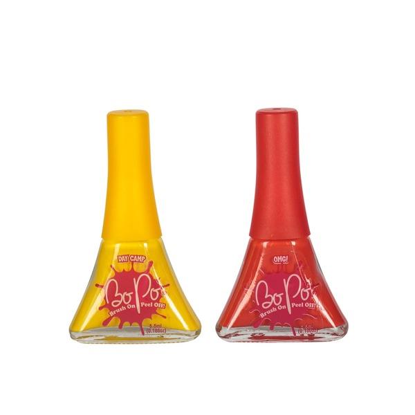 Лак для нігтів BoPo, жовтий з червоним, 2 шт. (WT8155220-5) - Pampik