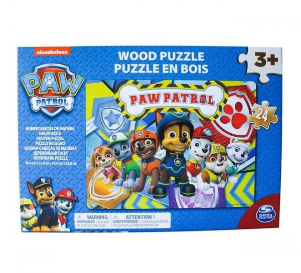 Пазл Spin Master Щенячий Патруль, деревянный, 24 элемента (SM98489/6040055) - Pampik