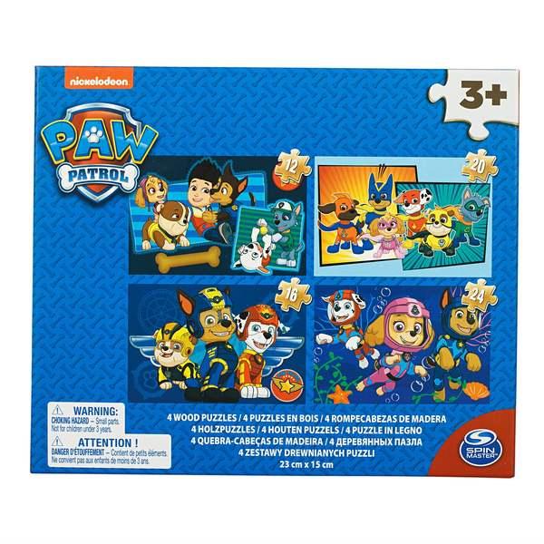 Пазл Spin Master 4 в 1 Щенячий Патруль, дерев'яний (SM98490/6040049) - Pampik