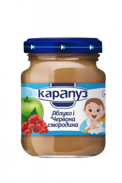 Пюре Карапуз Яблуко і червона смородина, 125 г - Pampik