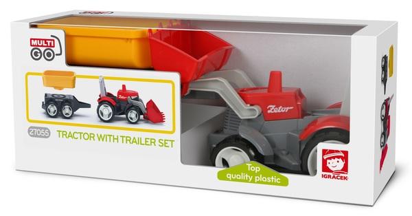 Іграшка MultiGO Трактор з причепом (27055) - Pampik - 3