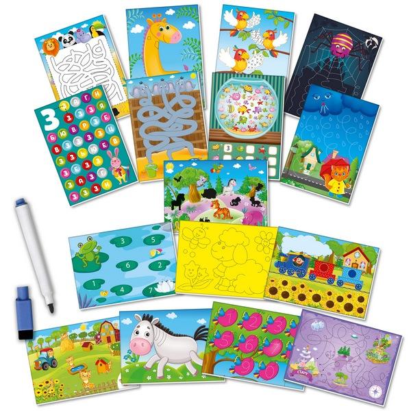 Гра з маркером Vladi Toys Жираф Пиши та витирай Базовий рівень, укр. мова (VT5010-05) - Pampik - 3