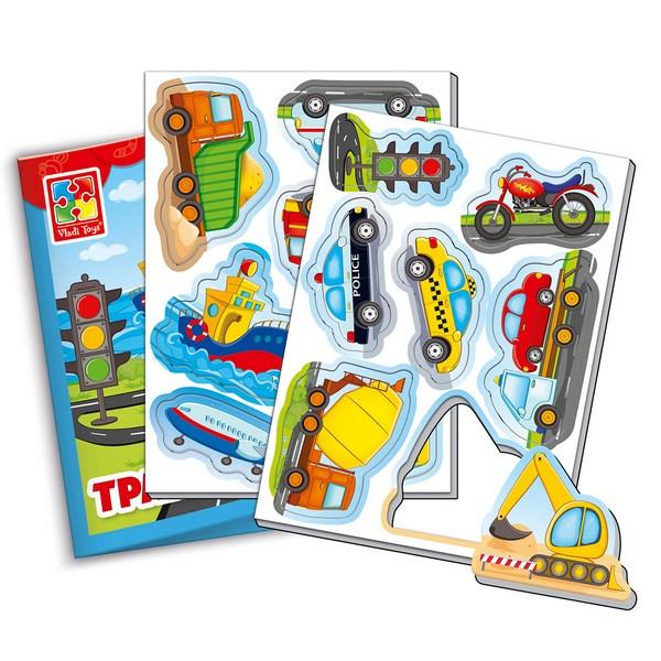 Мягкие магниты Vladi Toys Мой маленький мир Транспорт, укр. язык (VT3106-12) - Pampik - 3
