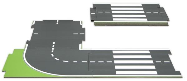 Ігровий набір MultiGO Двостороння автомобільна дорога, 8 елементів (28016) - Pampik - 2