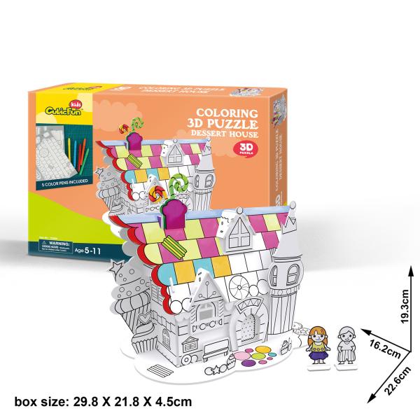3D Пазл CubicFun Десертний Будинок (P688h) - Pampik - 3