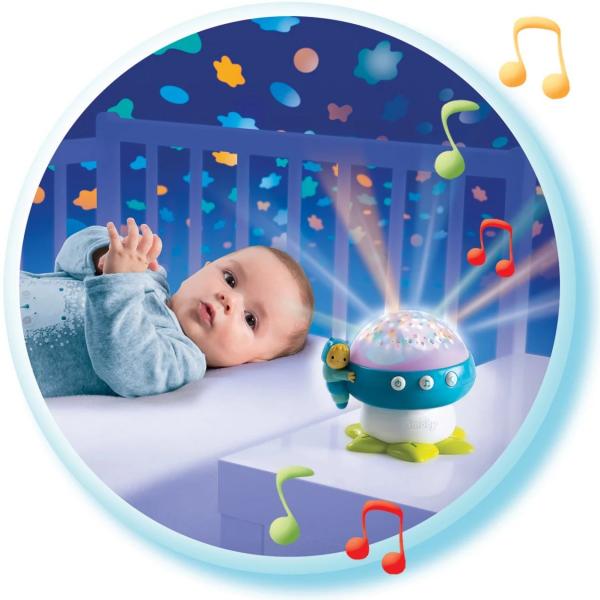 Музичний нічник-проектор Smoby Cotoons Грибочек, блакитний (110109) - Pampik - 2