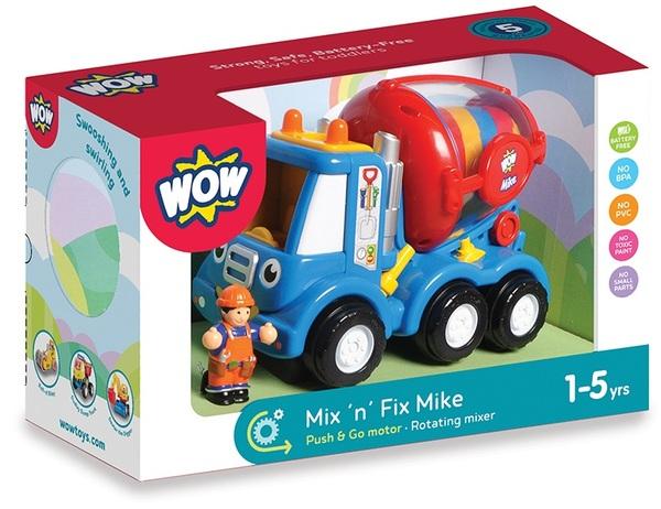 Іграшка WOW Toys Mix 'n' Fix Mike Бетономешалка Майка (10185) - Pampik - 5