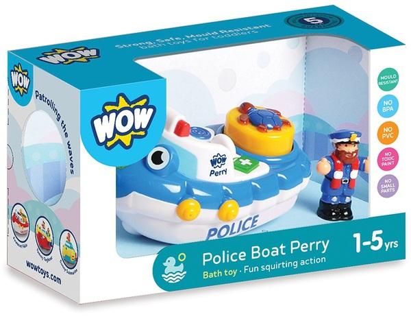 Игрушка для купания WOW Toys Police Boat Perry Полицейский катер Перри (10347) - Pampik - 4