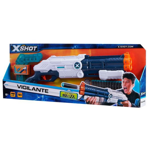 Скорострельный бластер Zuru X-Shot Excel Vigilante new + 12 патронов (36190Z) - Pampik - 2