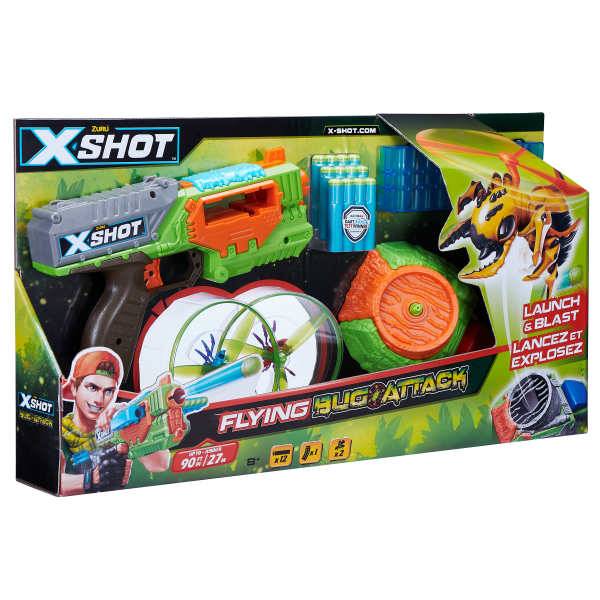 Скорострільний бластер Zuru X-Shot Вогонь по літаючим жукам (4821) - Pampik - 3