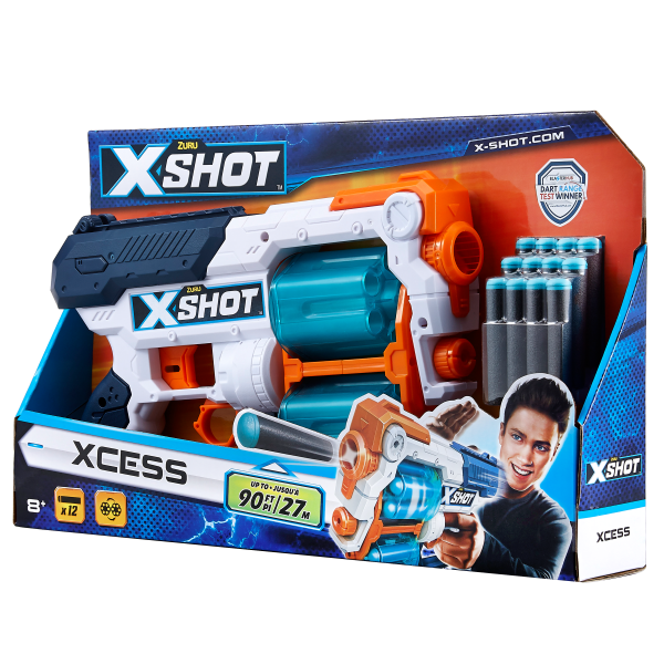 Скорострельный бластер Zuru X-Shot Excel Xcess TK-12 + 12 патронов (36188Z) - Pampik - 2
