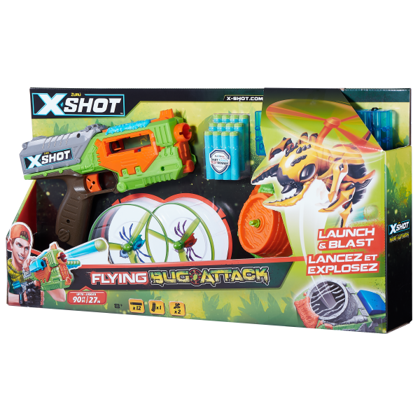 Скорострільний бластер Zuru X-Shot Вогонь по літаючим жукам (4821) - Pampik - 2