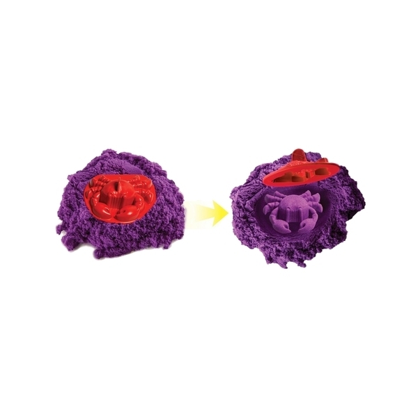 Набір піску для дитячої творчості Wacky-Tivities Kinetic Sand, фіолетовий, 454 г (71402P) - Pampik - 4