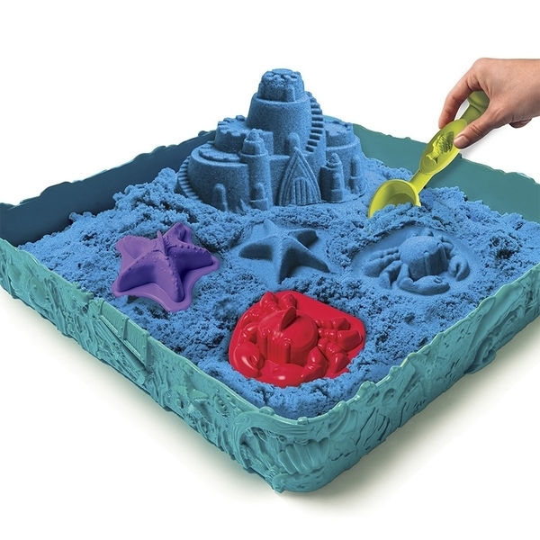 Набір піску для дитячої творчості Wacky-Tivities Kinetic Sand, блакитний, 454 г (71402B) - Pampik - 2