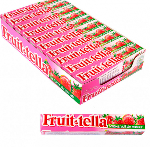 

Жевательная конфета Fruit-tella Клубника, 41 г