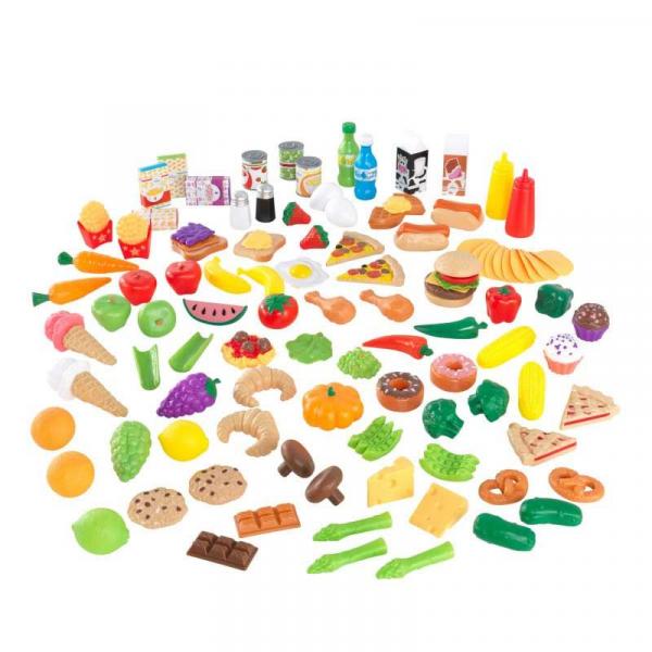 Ігровий набір KidKraft Tasty Treat Pretend Food Set, 115 предметів (63330) - Pampik
