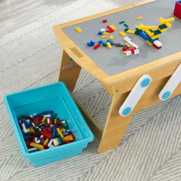 Деревянный стол для конструкторов KidKraft Building Bricks (17512) - Pampik - 7