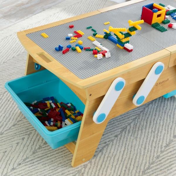 Деревянный стол для конструкторов KidKraft Building Bricks (17512) - Pampik - 9