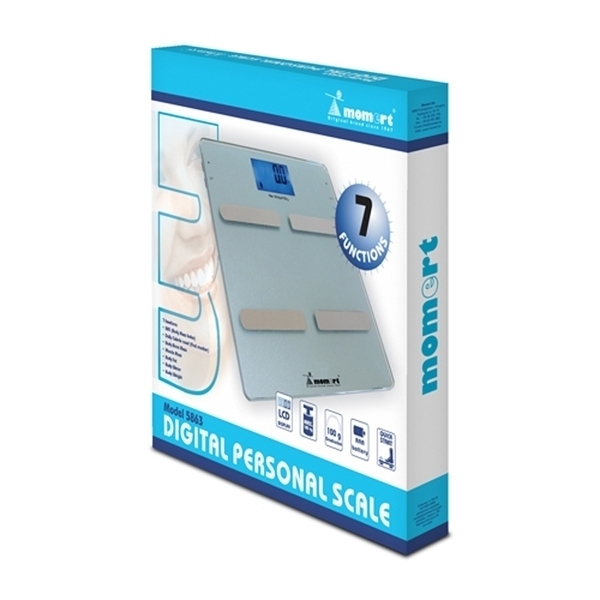 Ваги підлогові Momert, блакитний (5863) - Pampik - 2