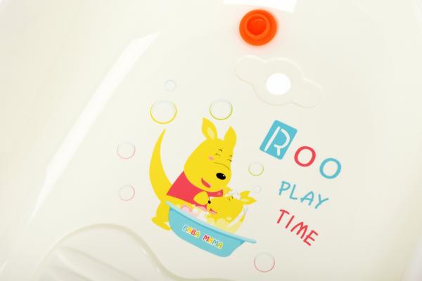 Дитяча ванночка зі зливом Same Toy BabaMama, білий з червоним (008Red) - Pampik - 5