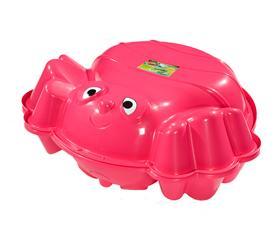 Пісочниця KHW Kunststoff Краб, подвійна, малиновий (72005) - Pampik