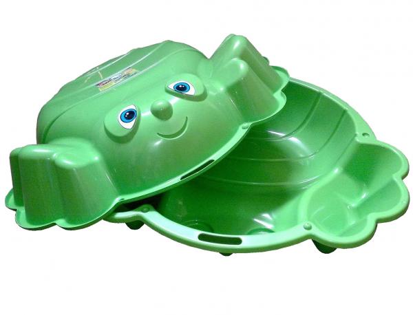 Пісочниця KHW Kunststoff Краб, подвійна, зелений (72003) - Pampik