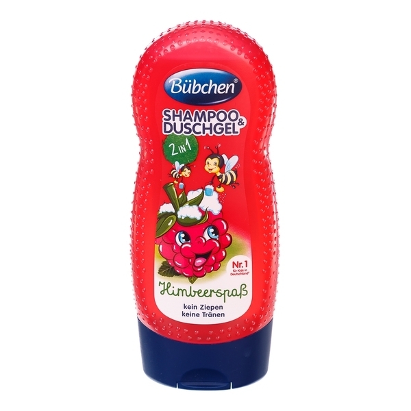 Шампунь для волосся і тіла Bubchen Ведмедикова малина, 230 мл - Pampik