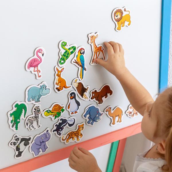 Набір магнітів Magdum Щасливі дітки Зоопарк (ML4031-01 EN) - Pampik - 5