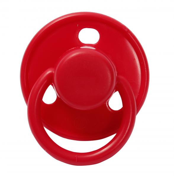 Пустушка латексна Lindo Малютка, кругла, 6-12 міс., червоний (Pk076/6-12 к) - Pampik - 3