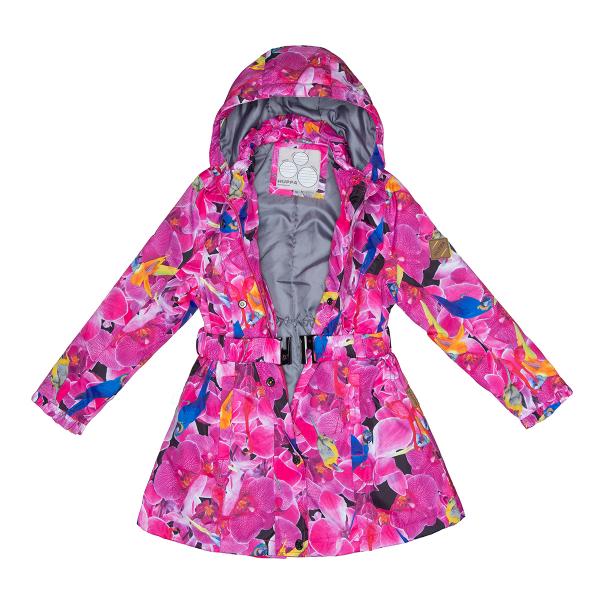 Пальто Huppa Leandra Fuchsia Pattern, поліестер, р.140, фуксія (18030004-91263-140) - Pampik - 3