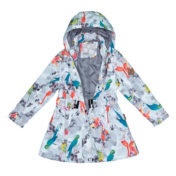 Пальто Huppa Leandra White Pattern, поліестер, р.146, білий (18030004-91220-146) - Pampik - 2
