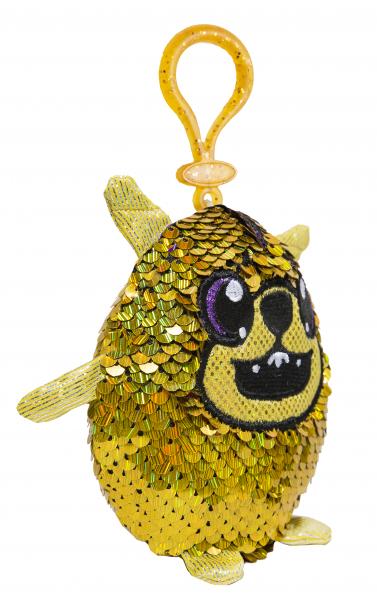 М'яка іграшка-брелок Shimmeez S2 Енергійний Мопс, 9 см, жовтий (SH01052P) - Pampik - 2