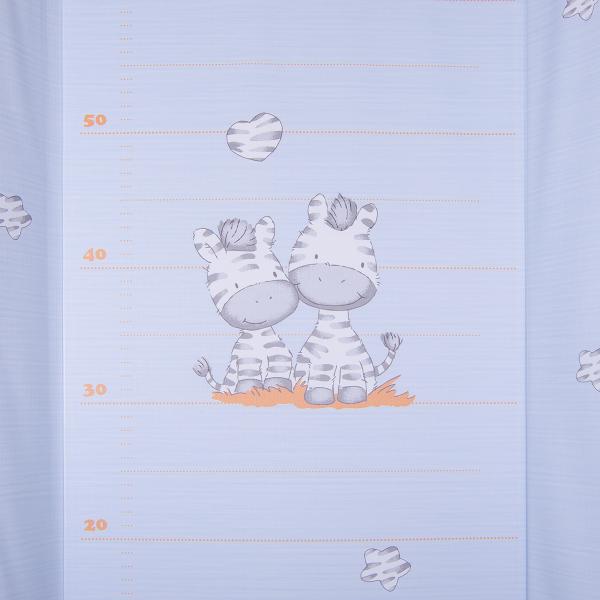 Пеленатор Lorelli (Bertoni) Hard Short Зебри, 71х50 см, блакитний (19630) - Pampik - 2