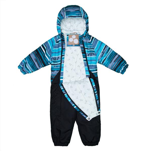 Комбинезон Huppa Golden Petrol Pattern/Black, полиэстер, р.80, синий с черным (36080010-90566-080) - Pampik - 4