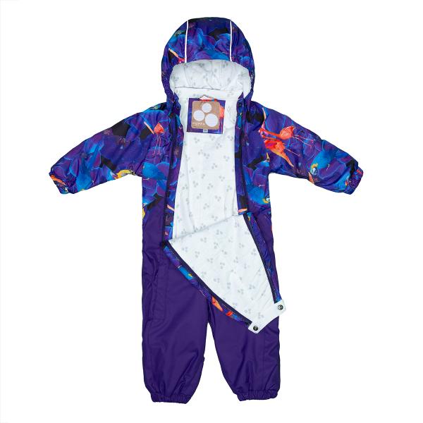 Комбинезон Huppa Golden Lilac Pattern/Lilac, полиэстер, р.80, фиолетовый (36080010-90353-080) - Pampik - 3