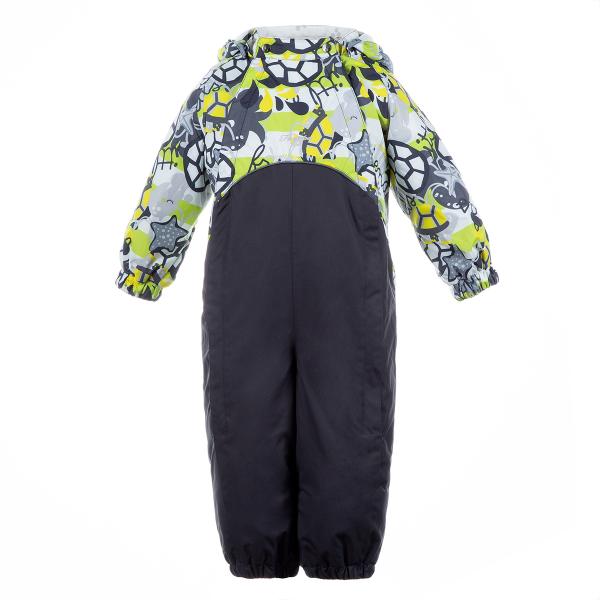 Комбинезон Huppa Golden Lime Pattern/Dark Gray, полиэстер, р.74, серый с лимонным (36080004-90147-074) - Pampik