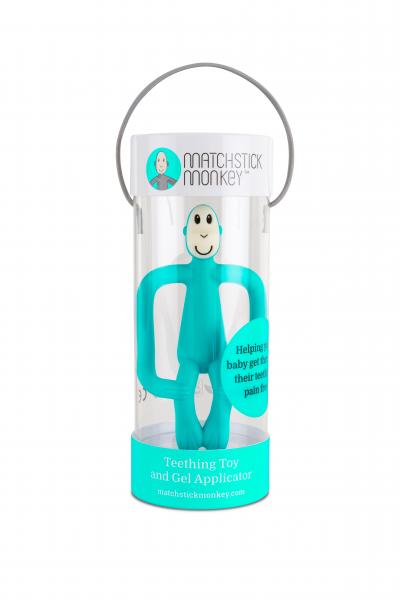 Іграшка-прорізувач Matchstick Monkey Мавпочка, бірюзовий (MM-T-008) - Pampik - 4