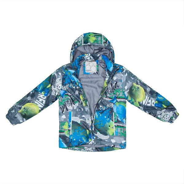 Комплект Huppa Yoko Gray Pattern/Dark Gray, поліестер, р.110, сірий (41190014-92148-110) - Pampik - 4